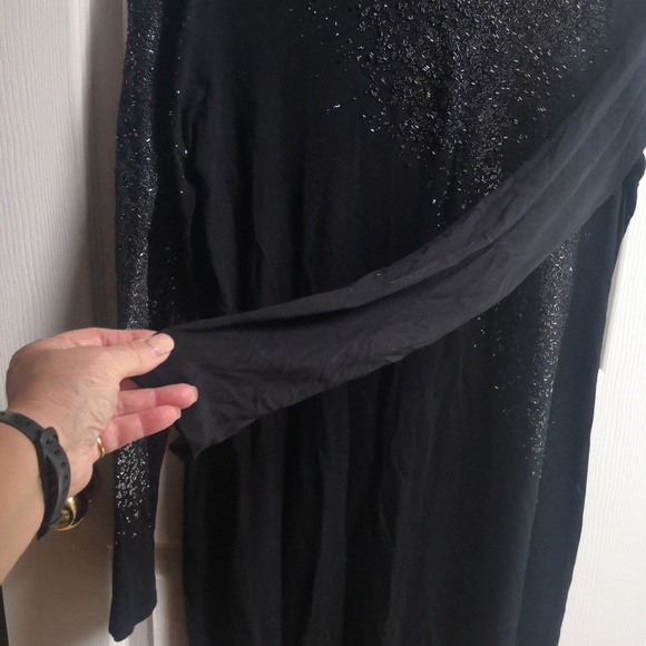 ASOS Cocktail Beaded Dress, sz 14 - Picture 4 of 7